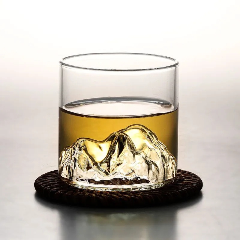 Yamazaki Home Bathroom Storage - Japanisches 3D-Gletscherberg-Whisky-Glas-Set – altmodische und Steingläser