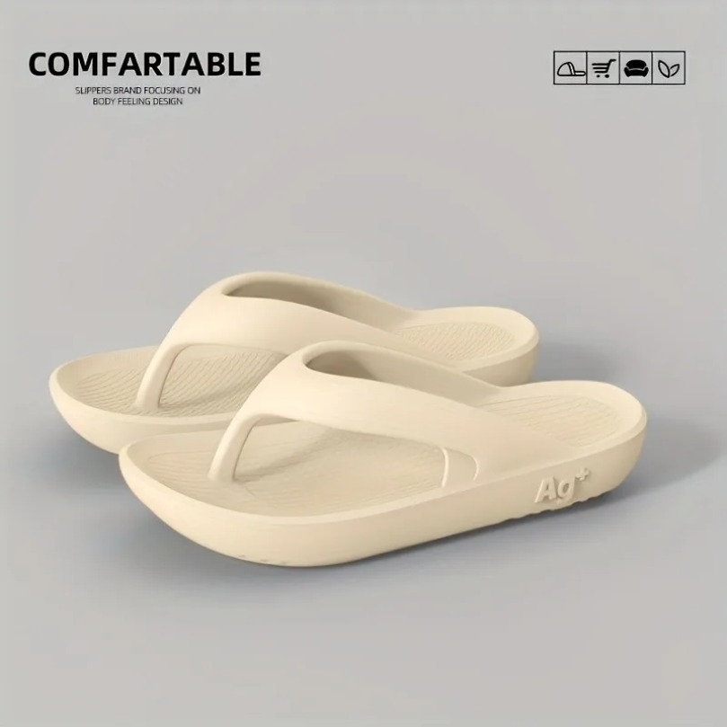 Home Outdoor Bathroom - Herren- und Damen-Hausschuhe: Cloud-Sandalen, weiche Sommer-Pantoletten,