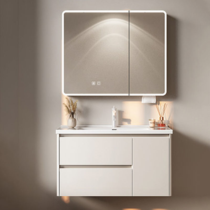 Weißer Luxus-Badezimmerschrank – Home Bathroom Partition Wall Bewertung und Preis