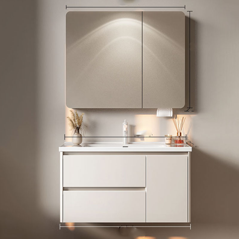 Weißer Luxus-Badezimmerschrank – Home Bathroom Partition Wall Bewertung und Preis