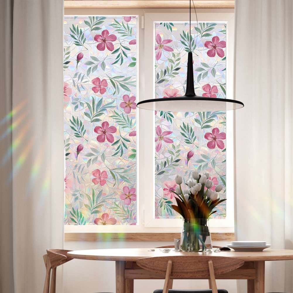 Bunte Blumen-Fensterfolie, Son – Home Bathroom Partition Wall Bewertung und Preis