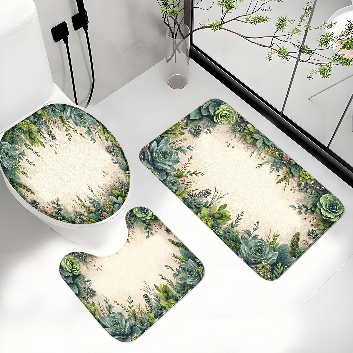 Retro Sukkulenten Badezimmer D – Zara Home Bathroom Mat Bewertung und Preis