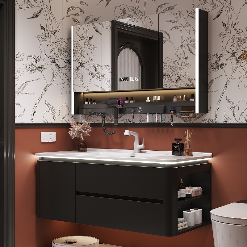 Spiegelschubladen Badezimmersc – Home Bathroom Partition Wall Bewertung und Preis
