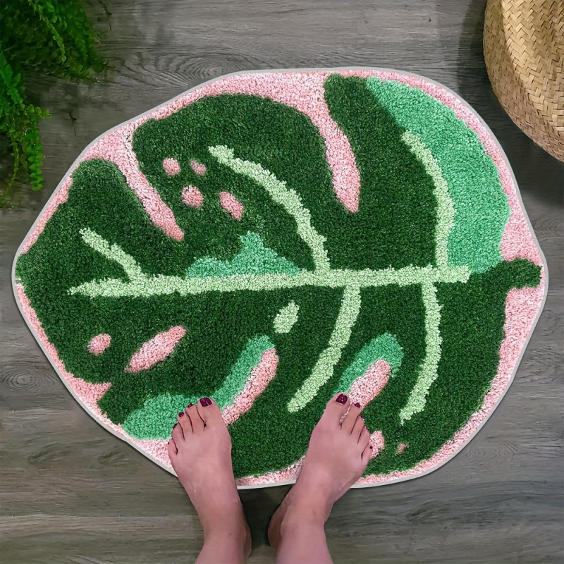 VIKAMA Rosa Plüschteppich mit  – Zara Home Bathroom Mat Bewertung und Preis
